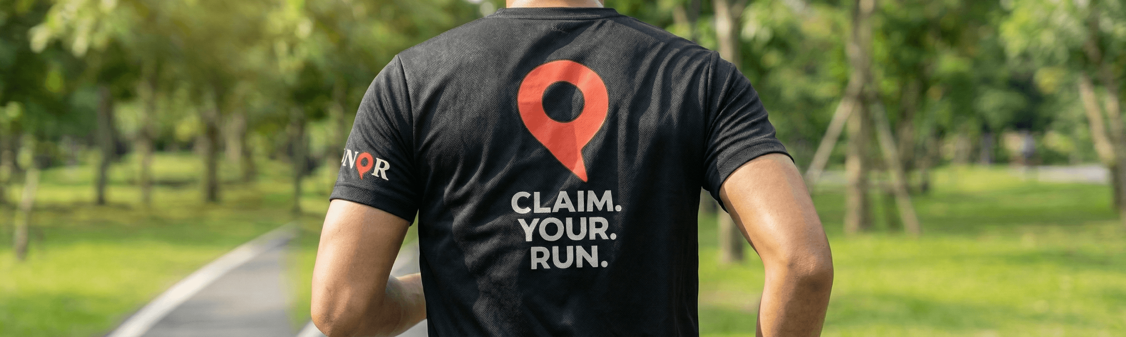 Runner wearing CONQR gear